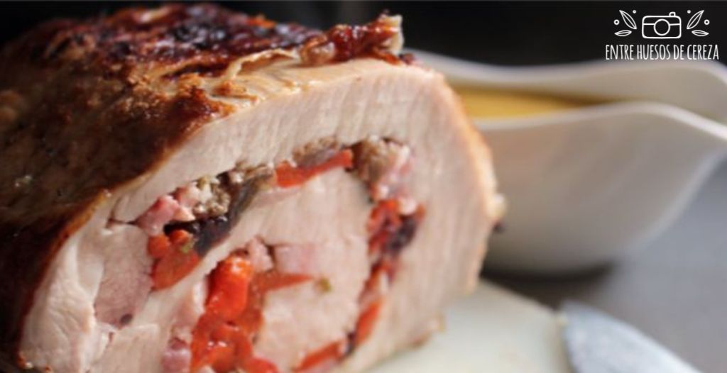 Lomo de cerdo relleno al horno
