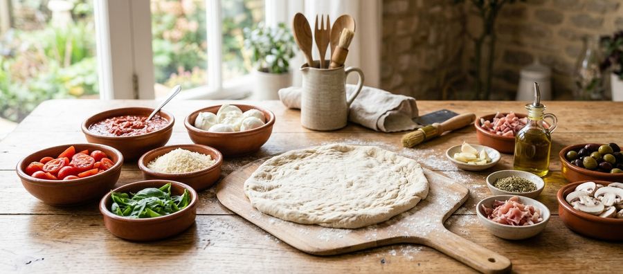Masa de pizza hecha en Thermomix